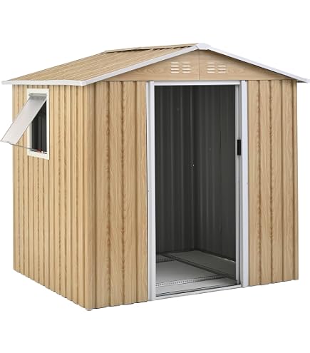 Amazon | 物置 屋外 戸外収納庫 スチール 幅226*奥行き109*高181 三